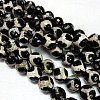 Tibetan Style Turtle Back Pattern dZi Beads G-H1454-1A-3