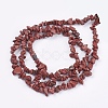Natural Red Jasper Bead Strands X-G-R192-20-2