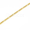 PVD Vacuum Plating 304 Stainless Steel Figaro Chain Necklace Making STAS-A028-N022G-2