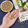 400Pcs 2 Colors Iron Crimp Beads IFIN-NB0001-64-3