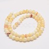 Natural Honey Jade Bead Strands G-K153-B26-6mm-2