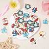 30Pcs 6 Styles Mother's Day Alloy Enamel Pendants ENAM-SZ0003-47-4
