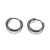 304 Stainless Steel Huggie Hoop Earrings EJEW-F111B-17mm-B-1