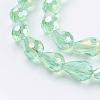 Electroplate Glass Beads EGLA-R006-11x8mm-M-3