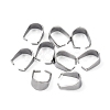 Tarnish Resistant 304 Stainless Steel Snap on Bails X-STAS-R048-10x7mm-2
