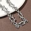 304 Stainless Steel Link Chain Bracelets for Women BJEW-D385-07P-3