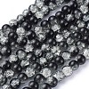 Crackle Glass Beads Strands X-CCG-Q002-8mm-11-2