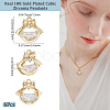 6Pcs Brass Micro Pave Clear Cubic Zirconia Pendants KK-BBC0020-48-2