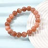 10MM Natural Sunstone Round Beaded Stretch Bracelets for Women GG-CBA3F02-11B-2