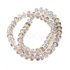 Transparent Electroplate Glass Beads Strands EGLA-P062-01A-HR03-2