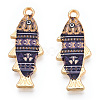 Alloy Enamel Pendants FIND-C037-16G-04-1-2