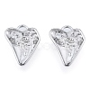 Brass Micro Pave Clear Cubic Zirconia Pendants KK-N216-579P-2