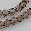 Transparent Glass Bead Strands GLAA-G013-8mm-63-3