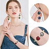 7Pcs 7 Colors Handmade Lampwork Beads LAMP-YW0004-34-6