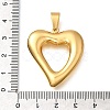 304 Stainless Steel Pendants LS-STAS-H200-01G-17-3