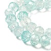 Transparent Crackle Glass Beads Strands LS-CCG-L050-01A-07-2