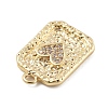 Brass Micro Pave Cubic Zirconia Pendants KK-D283-30G-01-2