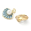 Brass Enamel Charms KK-S338-06G-2