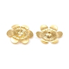 6-Petal Brass Bead Caps LS-KK-I669-06G-3