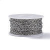Tarnish Resistant 304 Stainless Steel Rope Chains CHS-F003-05P-A-3