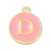 Golden Plated Alloy Enamel Charms ENAM-Q437-14D-1