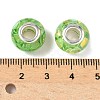 Transparent Resin Rondelle European Beads RESI-S023-24-3