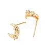 SHEGRACE Brass Micro Pave Cubic Zirconia Stud Earrings XGRQ4N353-703G-2