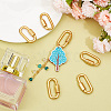 8Pcs Alloy Screw Carabiner Lock Charms FIND-UN0003-31G-2