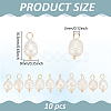 10Pcs Natural Cultured Freshwater Pearl Pendants FIND-LP0001-54-2
