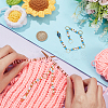 Acrylic Beaded Knitting Row Counter Chains HJEW-AB00591-3