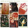 1005Pcs 5 Styles Dyed Natural Wood Beads WOOD-PH0003-42A-4
