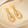 304 Stainless Steel Stud Dangle Earrings WGFEC34-01-2