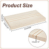 2 Slots Rectangle Wood Earring Display Card Stands EDIS-WH0031-19-2