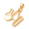 Brass Pendants KK-CBA0009-04G-2