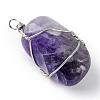 Natural & Synthetic Gemstone Pendants G-Q458-28-2