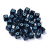 Opaque Black Acrylic European Beads MACR-S273-51B-02-1