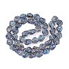 Electroplate Glass Beads Strands EGLA-N012-08U-2