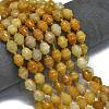 Natural Topaz Jade Beads Strands G-K389-D02-01-2