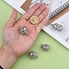 Eco-Friendly Hollow Brass Round Cage Pendants KK-L143-02-NR-5