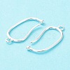Brass Earring Hooks KK-R149-23S-3