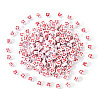 White Opaque Acrylic Beads MACR-YW0001-20D-1