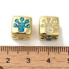 Rack Plating Brass Micro Pave Cubic Zirconia Beads KK-P268-01G-05-2