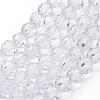 Transparent Glass Bead Strands GLAA-G013-4mm-72-1