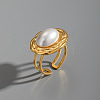 304 Stainless Steel Cuff Open Rings for Women LS-DM4444-2