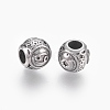 316 Surgical Stainless Steel European Beads STAS-F195-128P-08-2