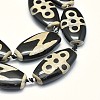 Tibetan Style Lightning & 5-Eye dZi Beads Strands TDZI-O003-35-3