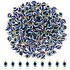 200Pcs Evil Eye Resin Beads Connector Charms RESI-HY0001-05-1