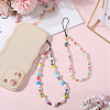 2Pcs 2 Styles Glass & Resin Moblie Straps AJEW-GF0010-06-4