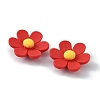 Opaque Resin Cabochons RESI-WH0026-75C-07-2