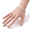 Imitated Pearl Acrylic & Glass Beaded Bracelets with 304 Stainless Steel Lobster Claw Clasps for Women BJEW-JB10199-02-3